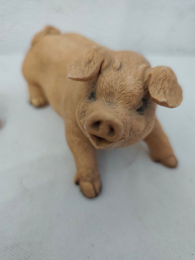 2 figuras cerdito decoración