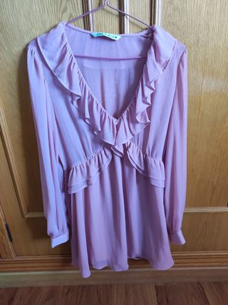 Blusa Zara rosa - Talla M