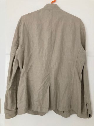 Blazer lino beige Zara hombre