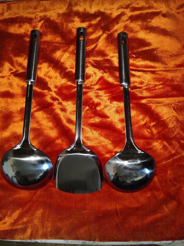 3 Mestoli Acciaio Inox - Art 8