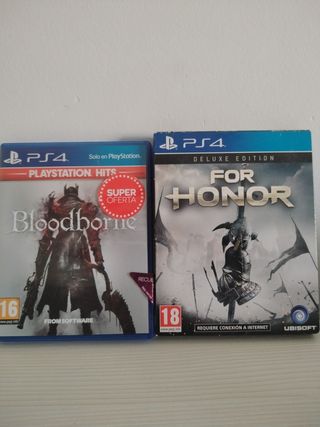 PS4 (PlayStation 4): Bloodborne & For Honor