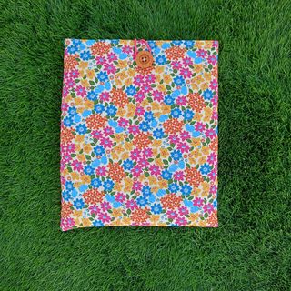 Funda libros flores multicolor 