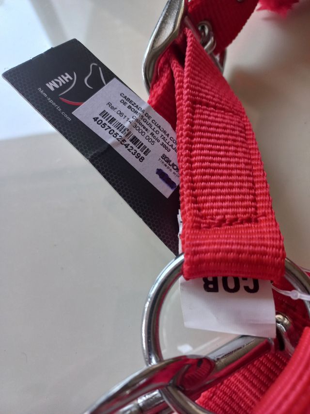 Cabezada cuadra nueva HKM COB borreguito rojo