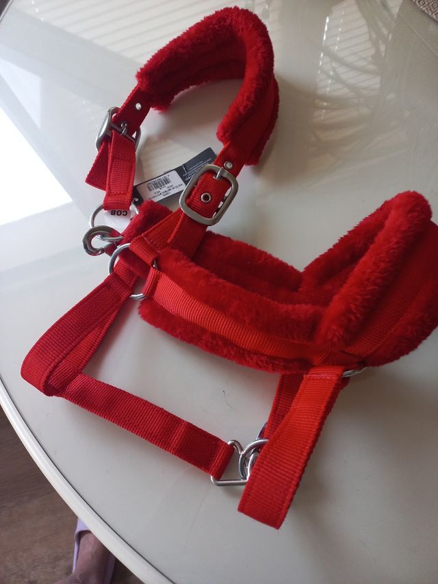 Cabezada cuadra nueva HKM COB borreguito rojo