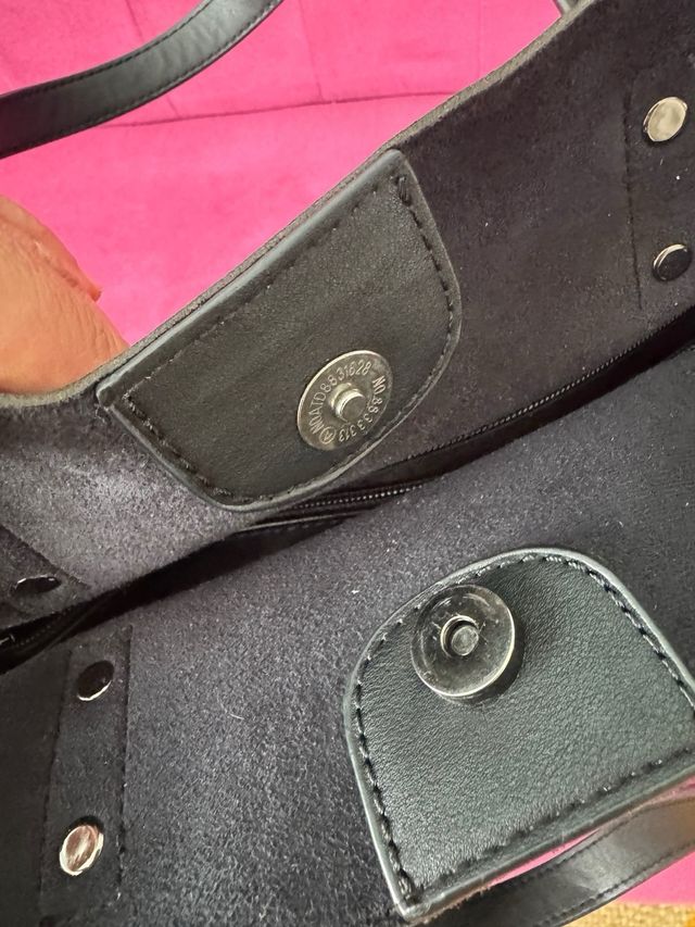 Bolso doble de piel vegana de alta calidad 