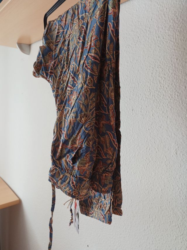 Pantalones fluidos estampados XS