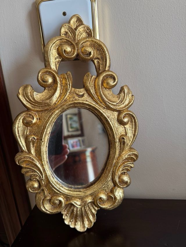 Espejo dorado vintage