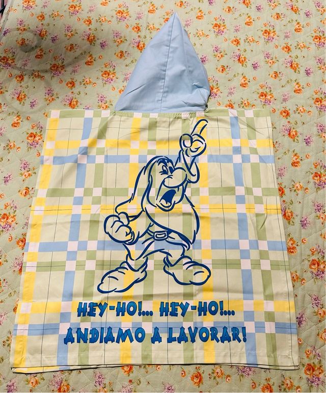 Poncho con custodia Disney Brontolo *nuovo*