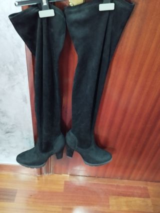 Botas altas negras mujer talla 40 de ante