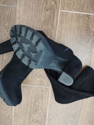 Botas altas negras mujer talla 40 de ante