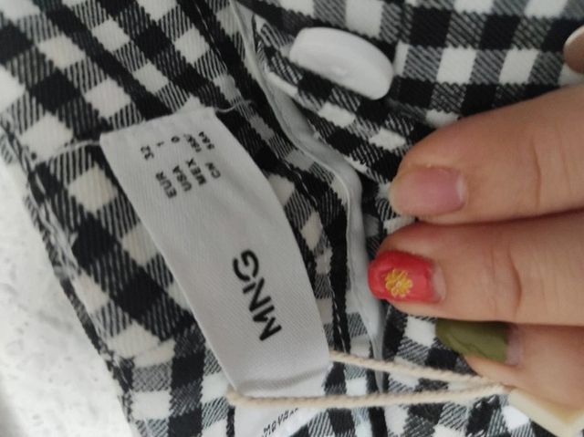 Pantalón Zara cuadros vichy