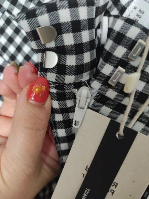 Pantalón Zara cuadros vichy