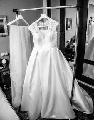 Vestido novia blanco roto - Talla 46