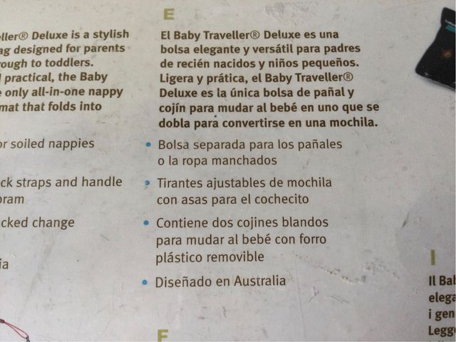 Bolso cambiador bebé GR8 Deluxe