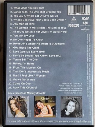 Shania Twain lote DVD CD y Funko Pop