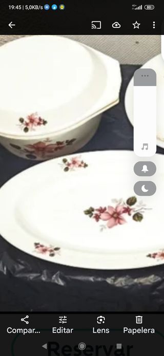 4 Platos hondos porcelana, azul y blanco