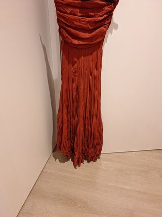 Vestido teja mujer - sin tirantes