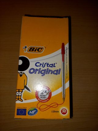 Bolígrafos BIC Cristal Original (50 unidades)