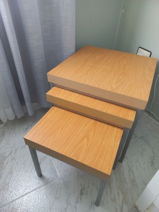 Mesitas de noche apilables - Madera