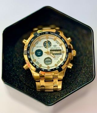 Relógio Geneva Design Dourado