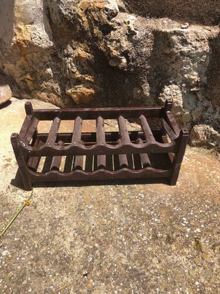 4 Botelleros plástico marrón