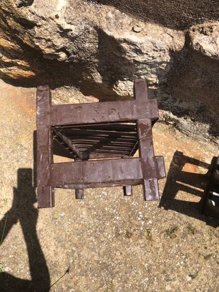 4 Botelleros plástico marrón