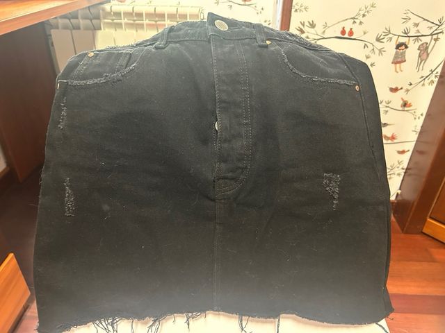 Mini Falda Vaquera Negra