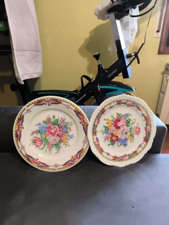 Platos porcelana vintage florales
