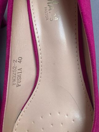 Zapatos FAMA fucsia talla 38