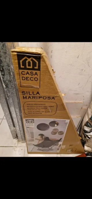 Silla Mariposa Butterfly BKF color Beige.