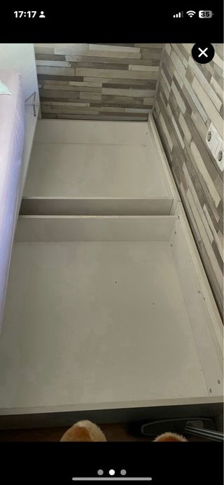 Cama con  2 cajones