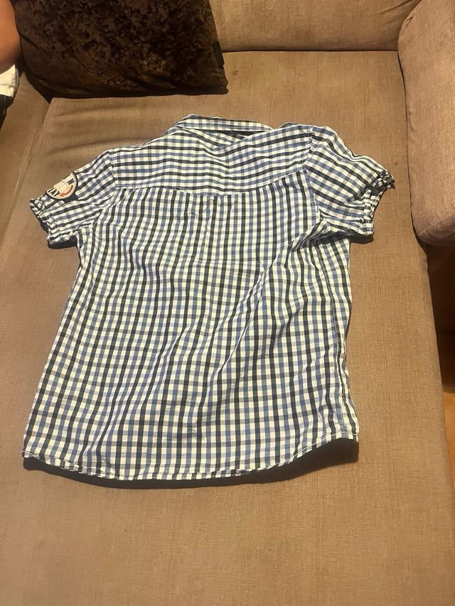 Camisa cuadros niño Benetton