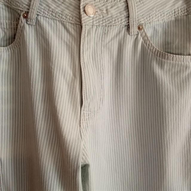 Pantalón Cargo rayas azul y blanco