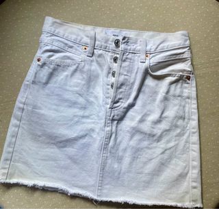 Falda Vaquera Mango Blanca S