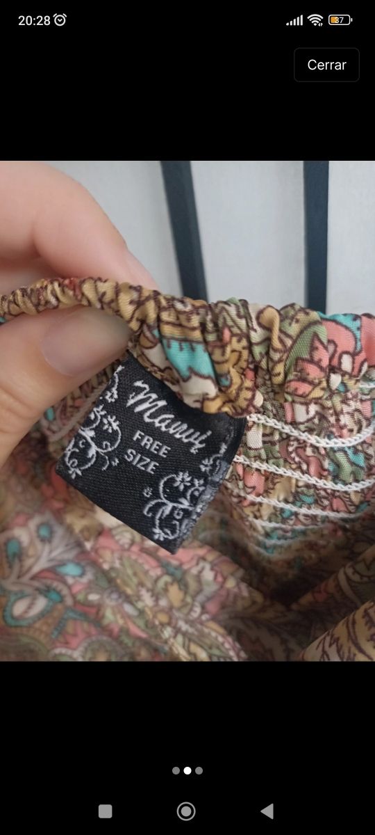 Vestido boho estampado