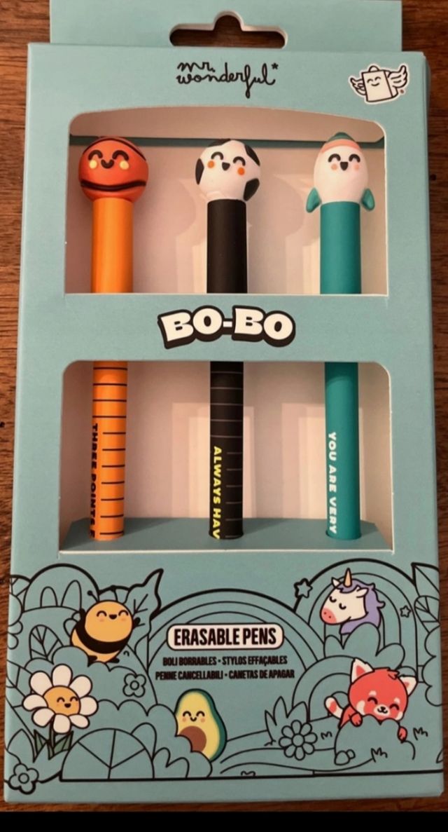 Bolígrafos borrables Mr. Wonderful