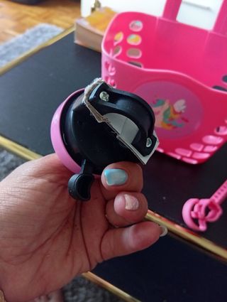 Cesta bici niña + timbre+accesorio