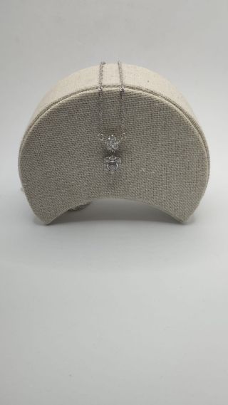 Collar oro blanco 18k