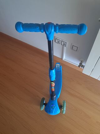 Patinete 3 ruedas niño azul
