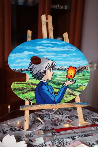 Paleta pintada  por mí - El castillo ambulante