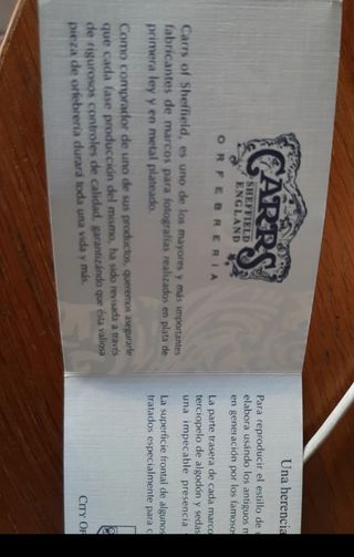 Marco foto Carr's Shenfield plata