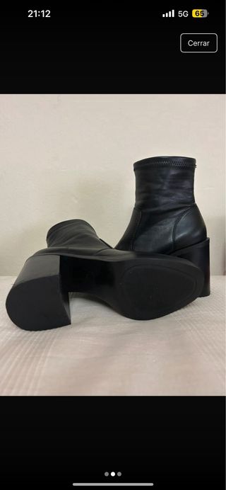 Botines negros mujer tacón grueso