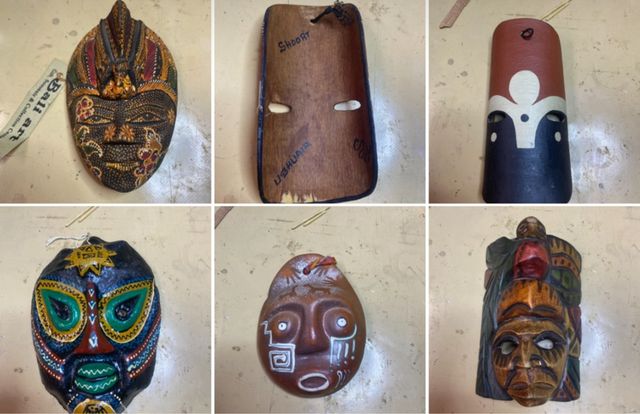 Máscaras tribales y étnicas de coleccion .