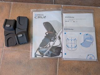 Sillas + capazo UPPAbaby Cruz rojo