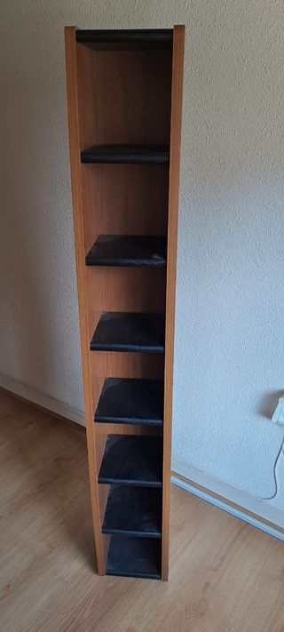 Estantería CD - Madera oscura