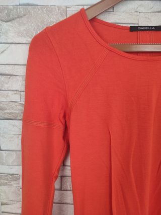 Camiseta Garella manga larga naranja
