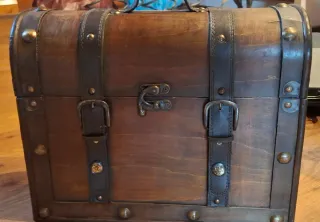 Caja madera vintage | cofre antiguo