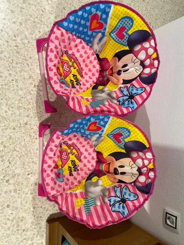 2 Sillas Minnie Mouse Plegables playa camping