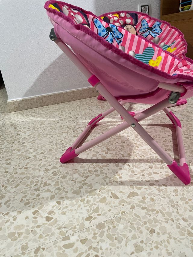 2 Sillas Minnie Mouse Plegables playa camping