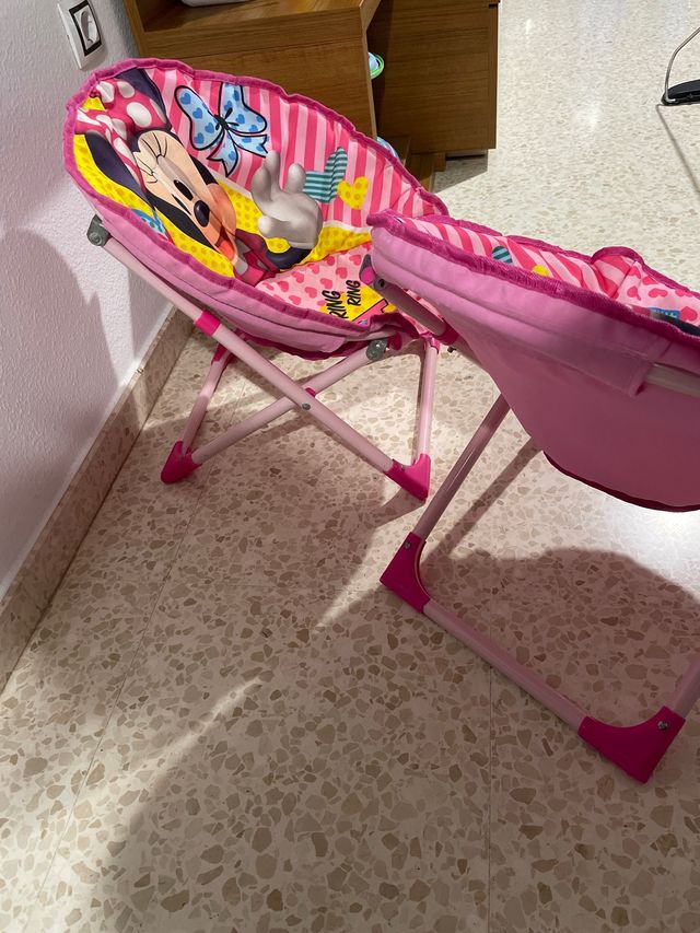 2 Sillas Minnie Mouse Plegables playa camping